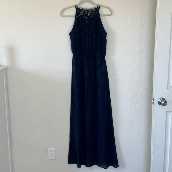 Daniel Rainn DR2 Maxi Dress Navy Geometric LOT OF 2 Size S Small - Picture 4 of 16